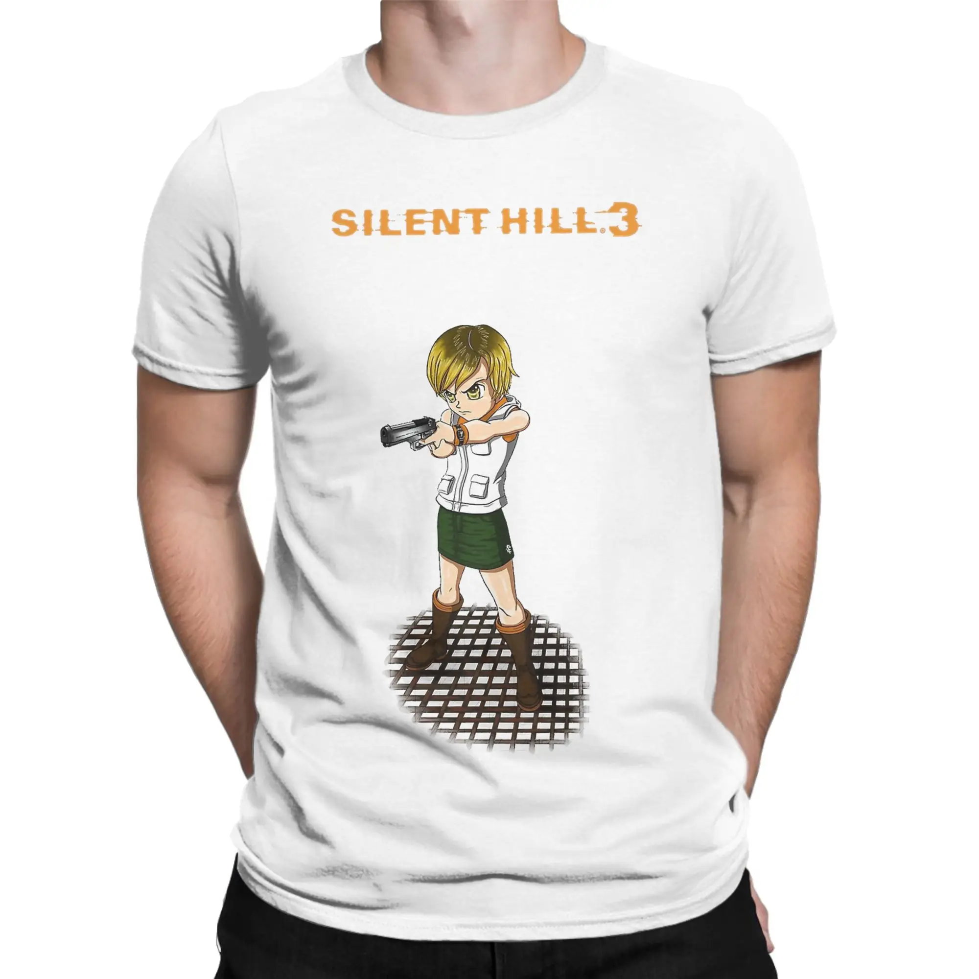 سايلنت هيل 3 هيذر ميسون تي شيرت رجالي من القطن الخالص تي شيرت رائع برقبة دائرية تي شيرت بأكمام قصيرة للحفلات #2