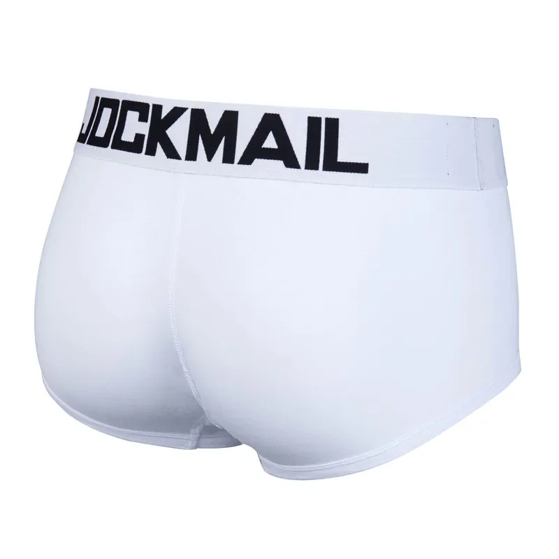 JOCKMAIL Shorts Men Underwear Soft Boxers Cotton Boxer Men Solid Boxer Shorts Plus Size Sexy Mens Underwear Gay Penis Pouch