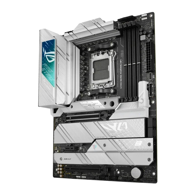 ASUS ROG STRIX X670E-A GAMING WiFi 6E Socket AM5 LGA 1718 AMD Ryzen 7000 Gaming Motherboard 16+2 Power Stages PCIe 5.0 DDR5 view 3