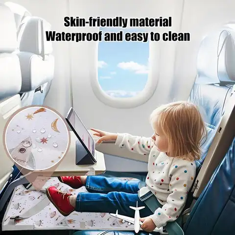 Airplane Seat Extender for Kids Portable Comfortable Toddler Travel Bed Baby Hammock for Sleeping Travel Vacation Festival