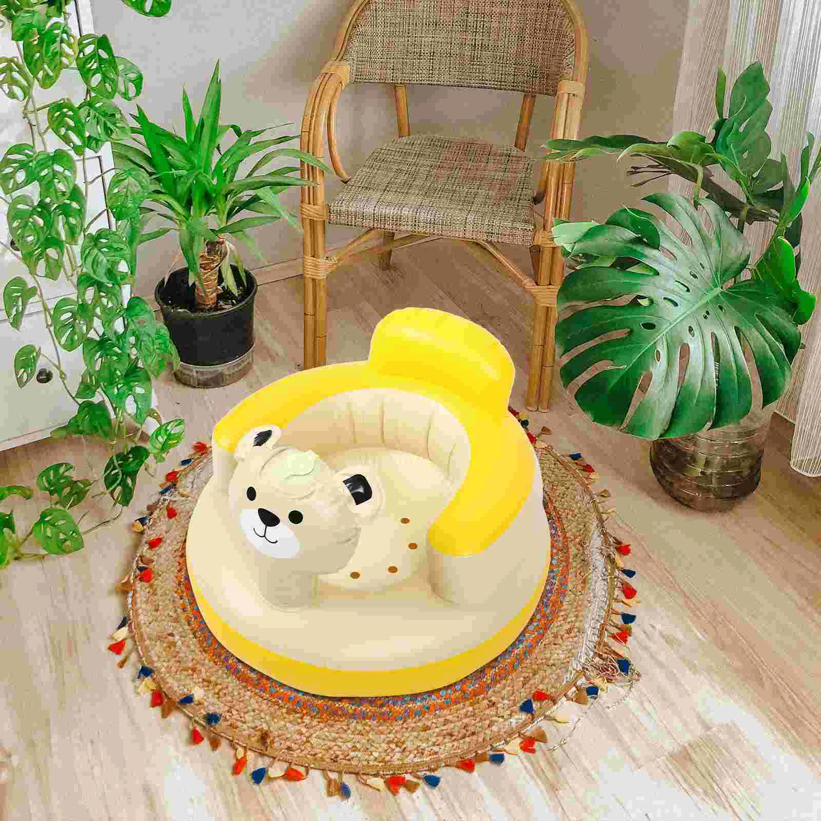 

Children's Inflatable Sofa Couch for Kids Bath Stool Baby Seat Sitting up Toddler Infant