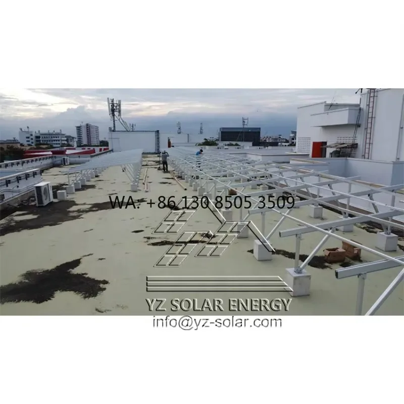 CE Aluminum Solar Panel Pv Mounting System Flat Roof Home Commercial Use Pv Structure Tile Roof Support