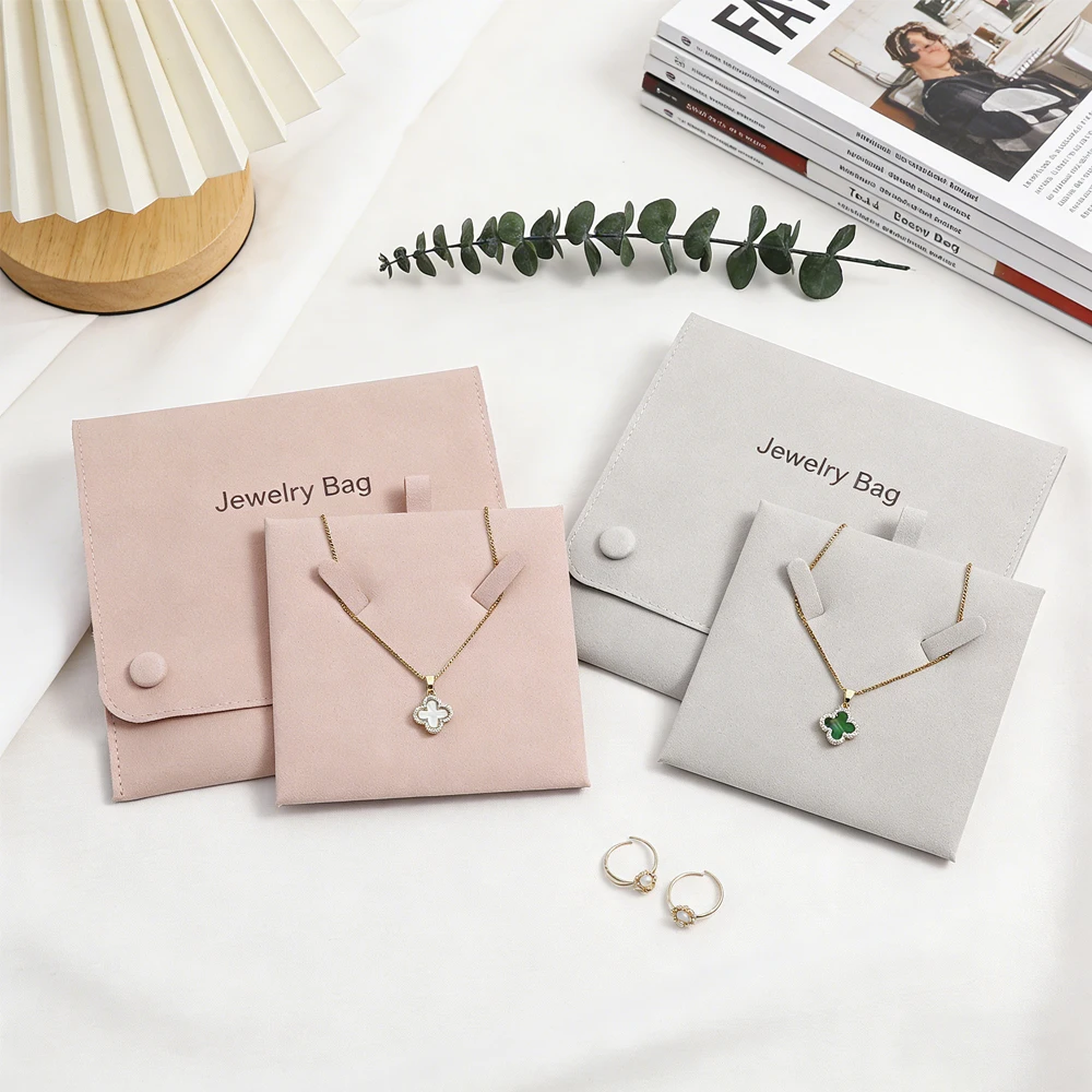 

Мешочек для украшений из микрофибры с индивидуальным логотипом 14x14 см, с вкладышем для карточки 10x10 см, персонализированная упаковка для сережек и колье