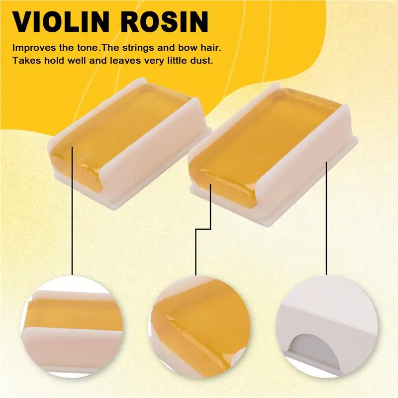HOES-5PCS White Bow Rosin Greek Pitch Friction-Increasing Rosin For Violin Viola Cello Bow String Instrument Durable