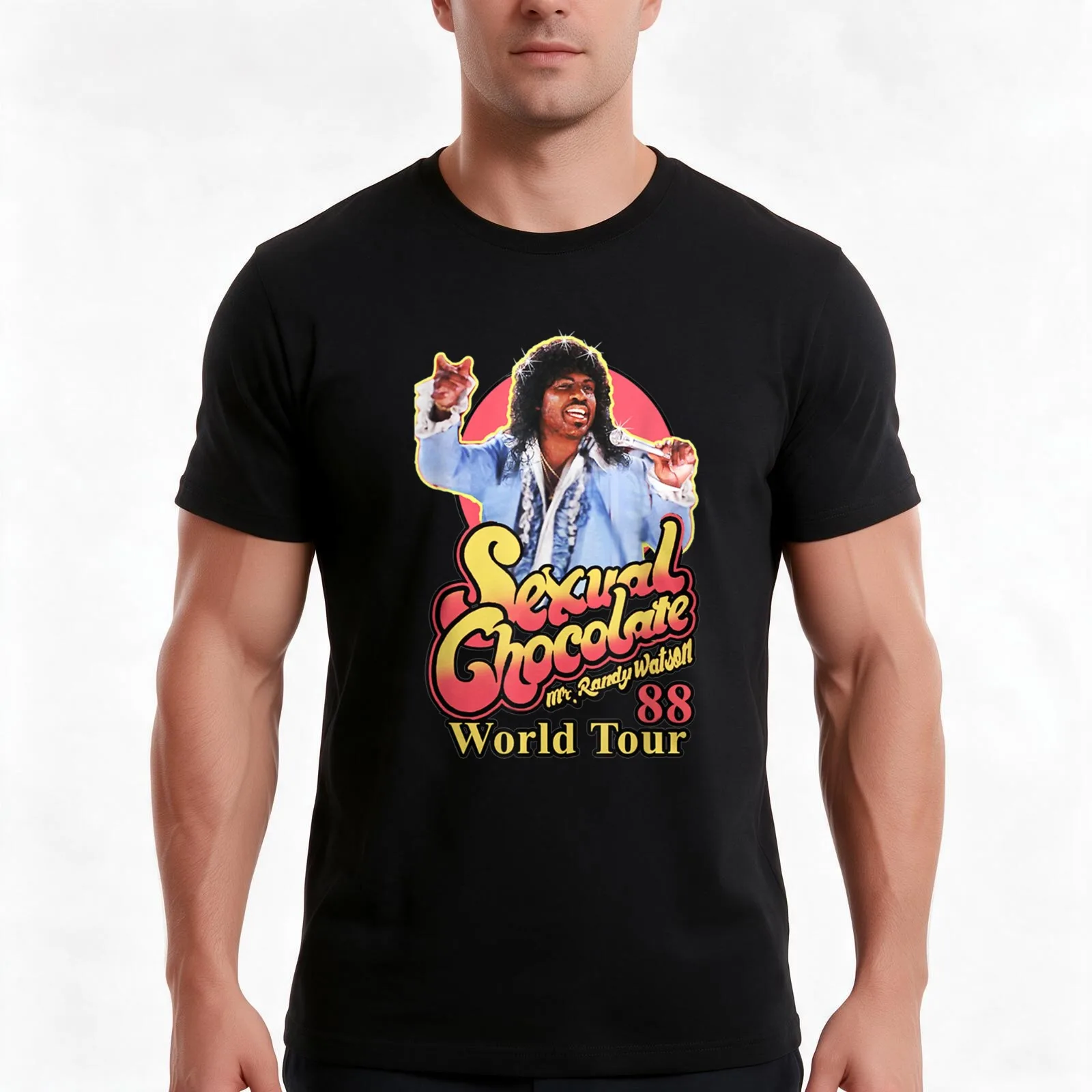 Randy Watson sexual Chocolate, Coming 2 America T-Shirt, Summer Casual Cotton Tee, Oversized Streetwear Tops, Unisex Men Women