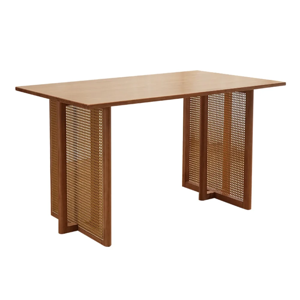

Nordic style Factory Price Customized Rattan Solid Wood Set Outdoor Furniture Garden Balcony living room Dining Table And Chairs