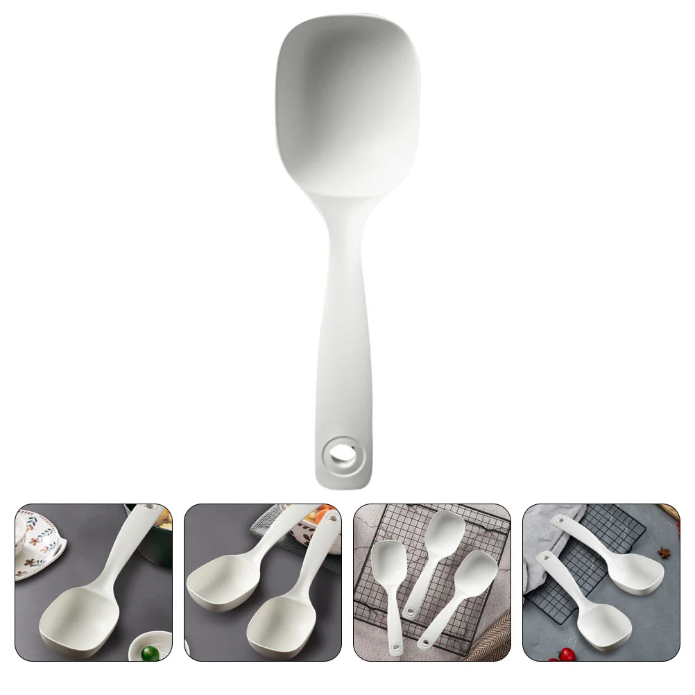 Rice Scooper Plastic Rice Paddle Spoon Japanese Sushi Rice Scoop Soup Ladle Kitchen Serving Spoon Cooking Utensil Rice Servers