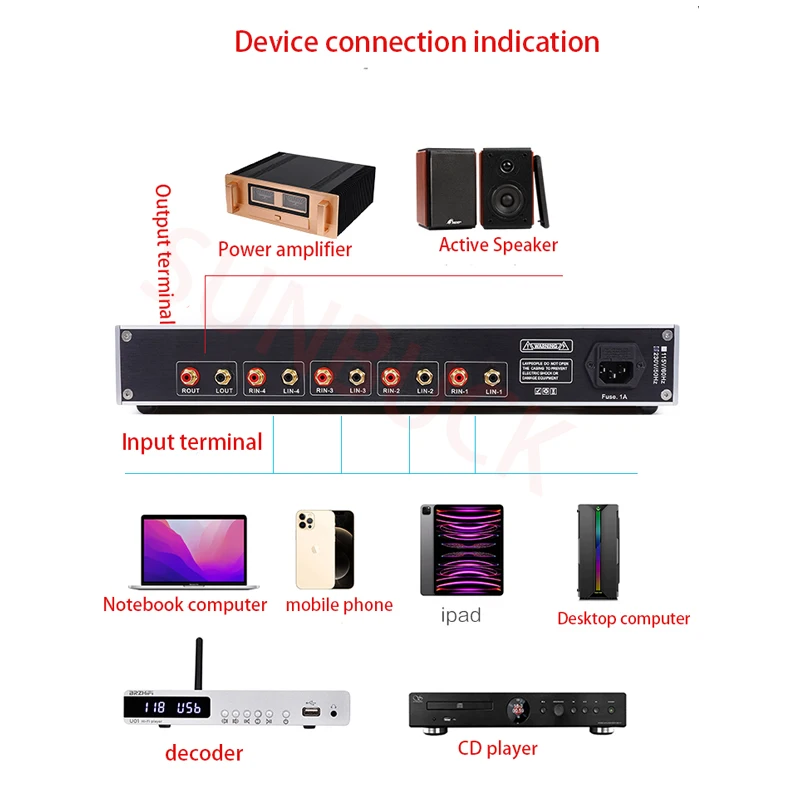 SUNBUCK referencia Shanshui 711 circuito Transistor de efecto de campo preamplificador FET 2,0 preamplificador estéreo amplificador de Audio Hifi