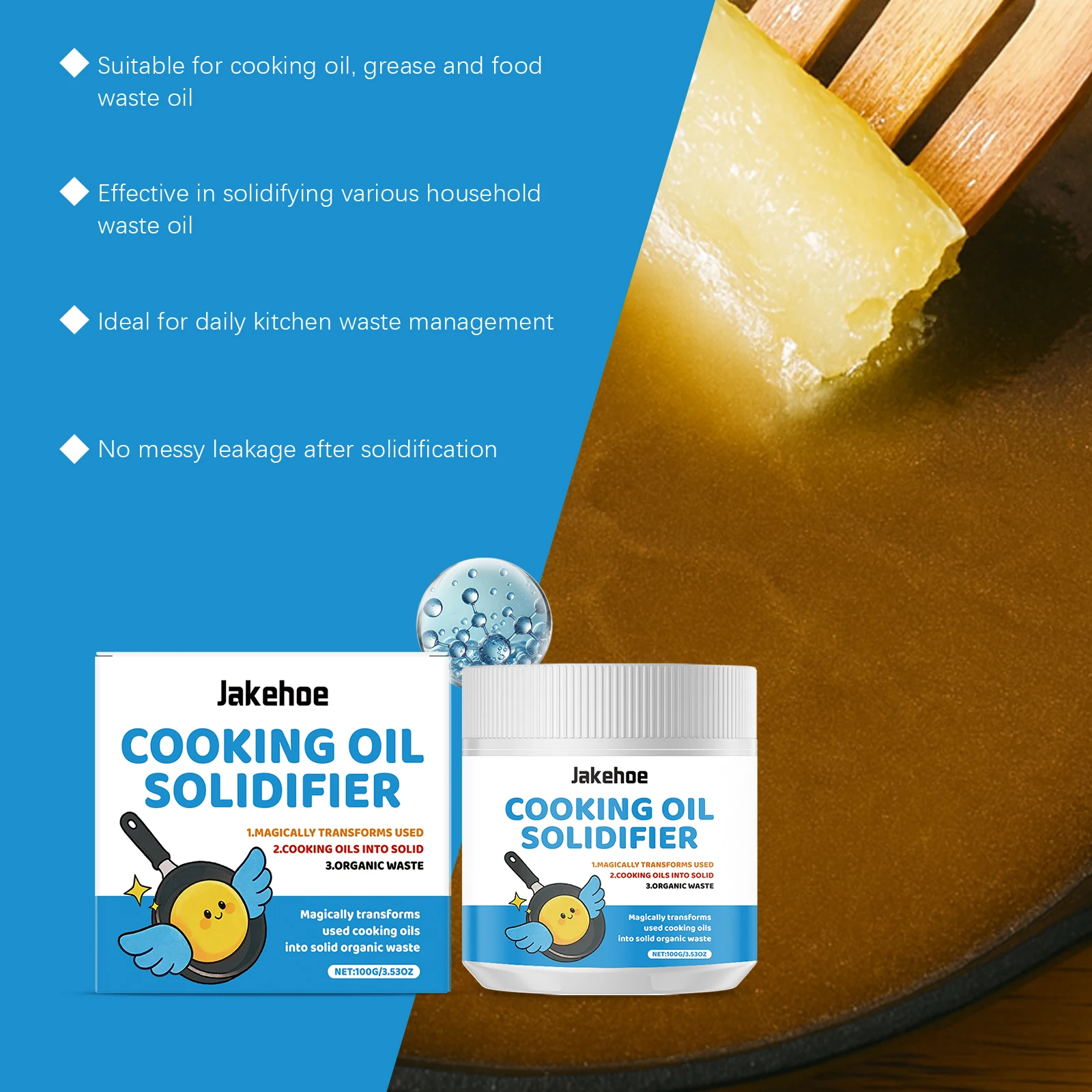 Jakehoe Kitchen Waste Oil Soli - Home Cooking Oil Disposal recension och pris