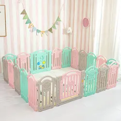 18+2 European Standard Baby Playpen Set for Boys Kids plastic safety fence