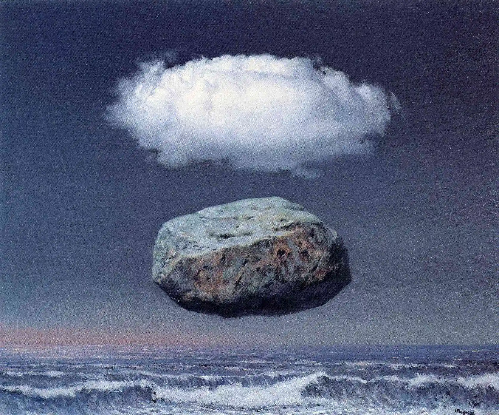 Rene Magritte Clear Ideas 1958 Hand Painted Oil Painting Surrealism Canvas Art Reproduction Wall Art Home Decor