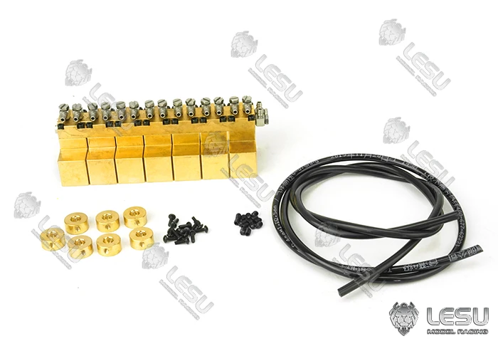LESU RC 1-7 Kanal Hydraulisches Maßstabsmodell-Umschaltventil für RC-Bagger, Radlader, Muldenkipper Zubehörteile Y-1537 – Detail 5