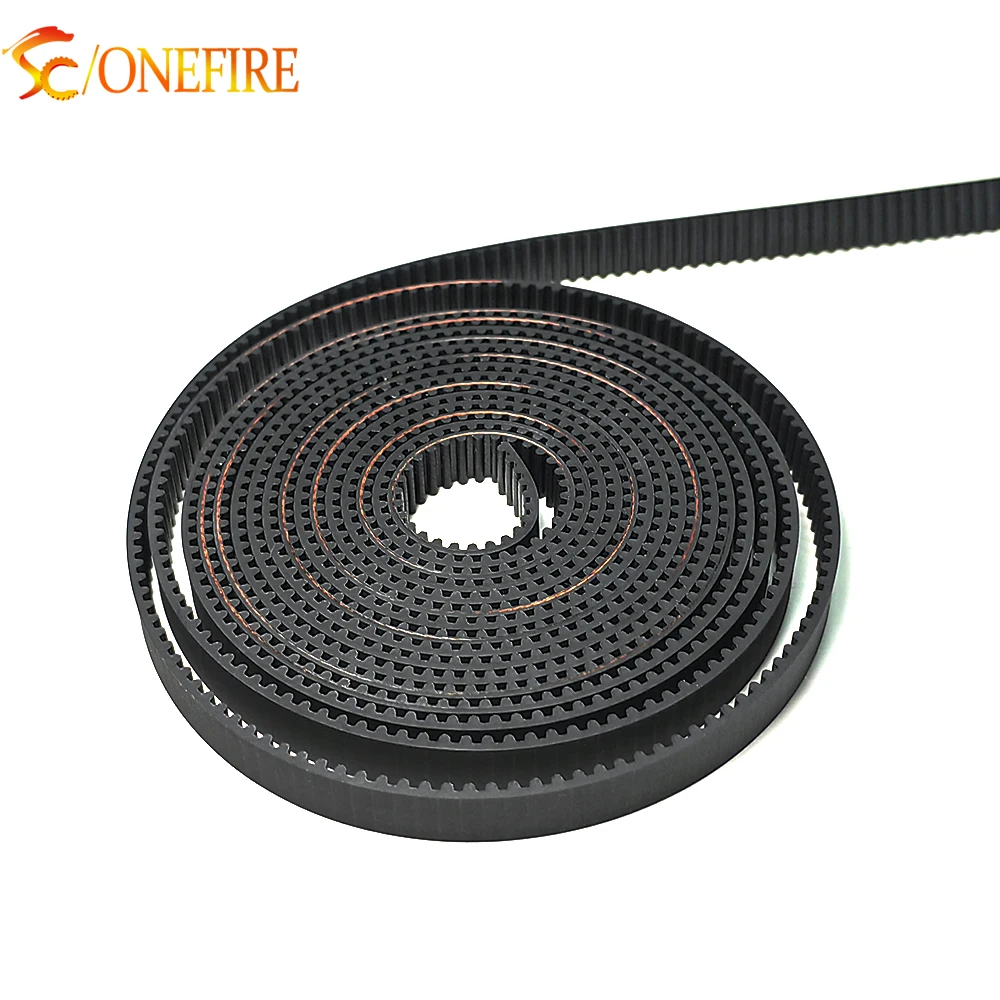 1M/2M/5M/lot GT2 3/4/5/6/9/10/15/20mm open timing belt GT2 belt Rubber Aramid Fiber cut to length for 3D printer wholesale 2gt