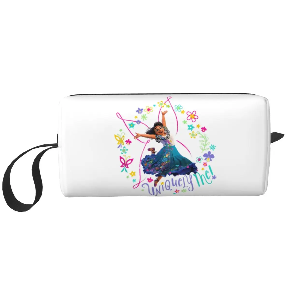 

Косметичка Disney Encanto Mirabel Uniquely Me с розовой бабочкой для женщин, косметический органайзер Kawaii, сумки для хранения туалетных принадлежностей