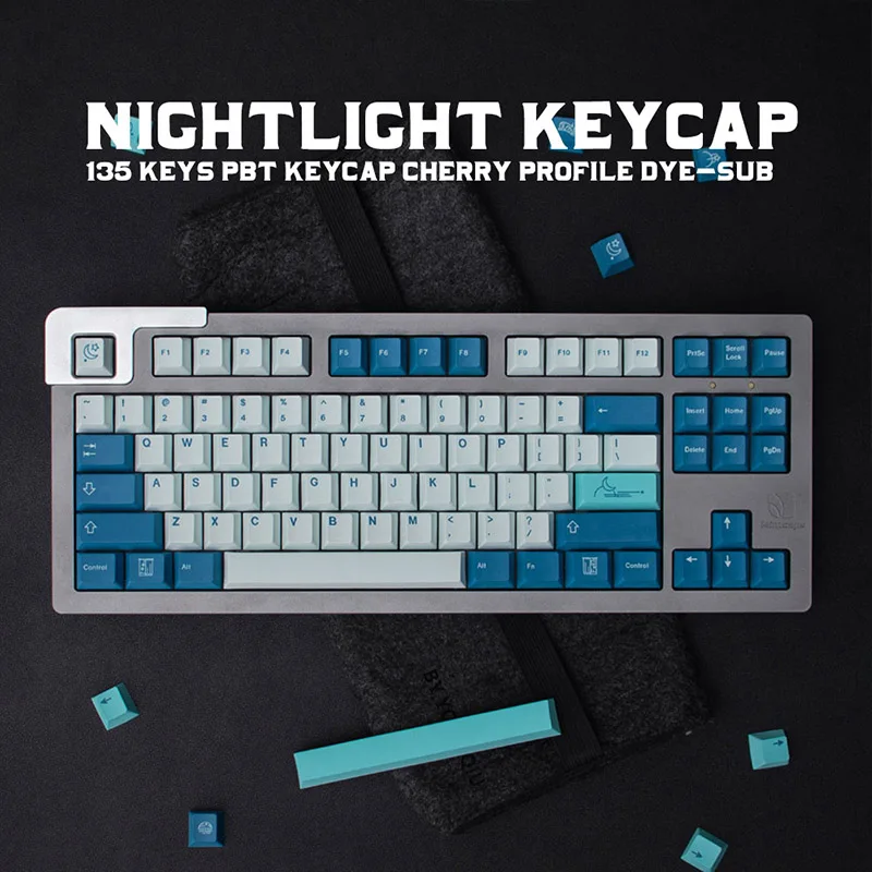 GMK 130 Keys PBT Keycap DYE-SUB Cherry Profile English Keycaps For Mechanical Keyboard 61/64/84/108