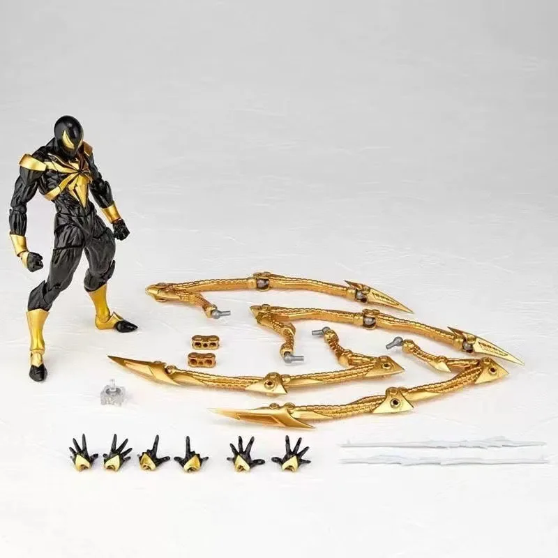 2024 Kaiyodo Iron Spiderman Action Figure Amazing Yamaguchi Spiderman Anime Figurine Pvc Statue Model Decora Toy Collection Gift