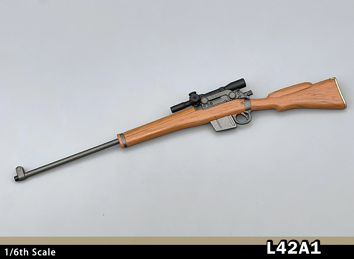 NOWY 1/6 Skala L42A1British Bolt-action Sniper Rifle 77054 dla 12-calowej figurki akcji Żołnierz Akcesoria Model broni Zabawki Prezenty