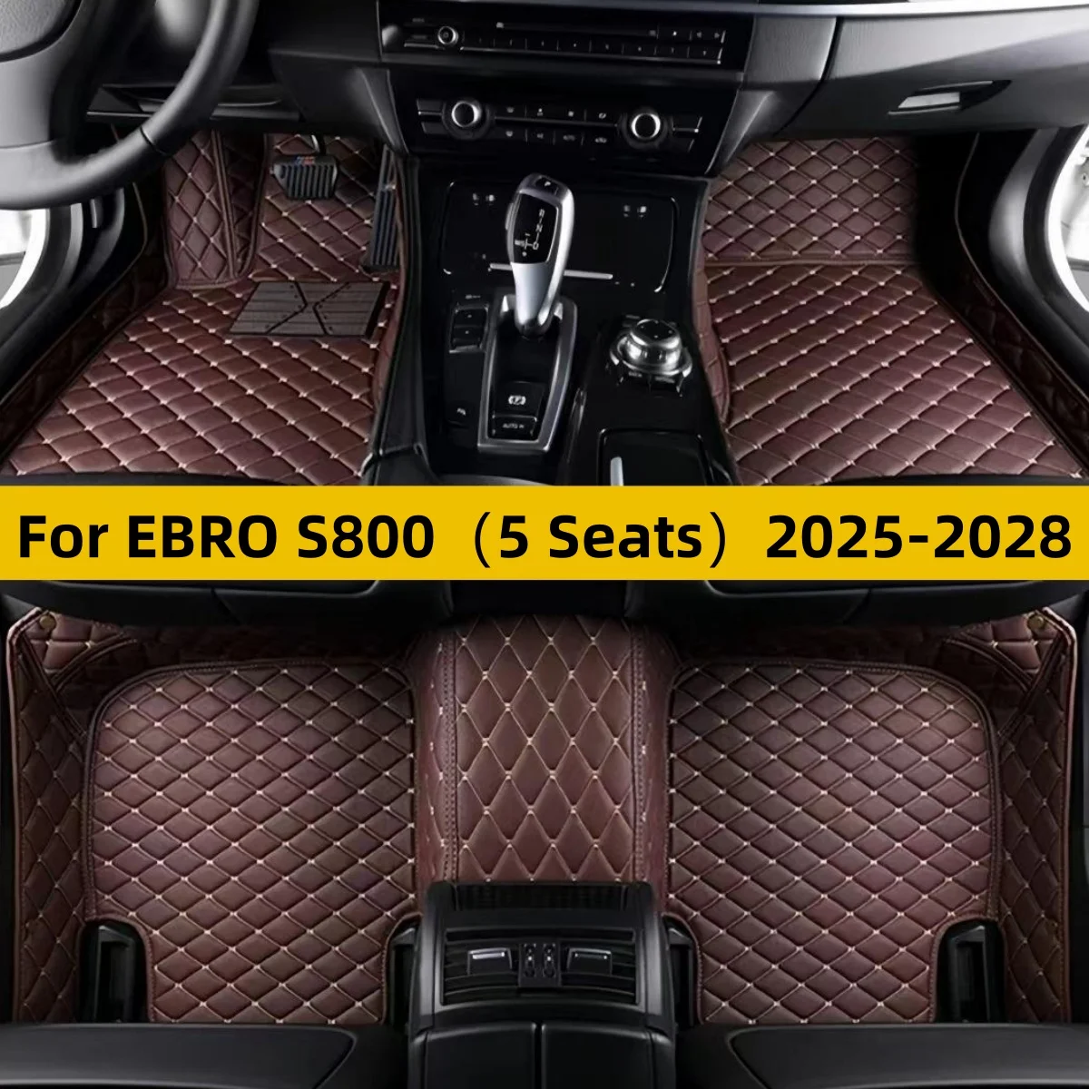 Car Floor Mats For EBRO S800（5 Seats）2025-2028 2026 2027 Waterproof Foot Pads Floor Mats Carpets Car Accessories Inter