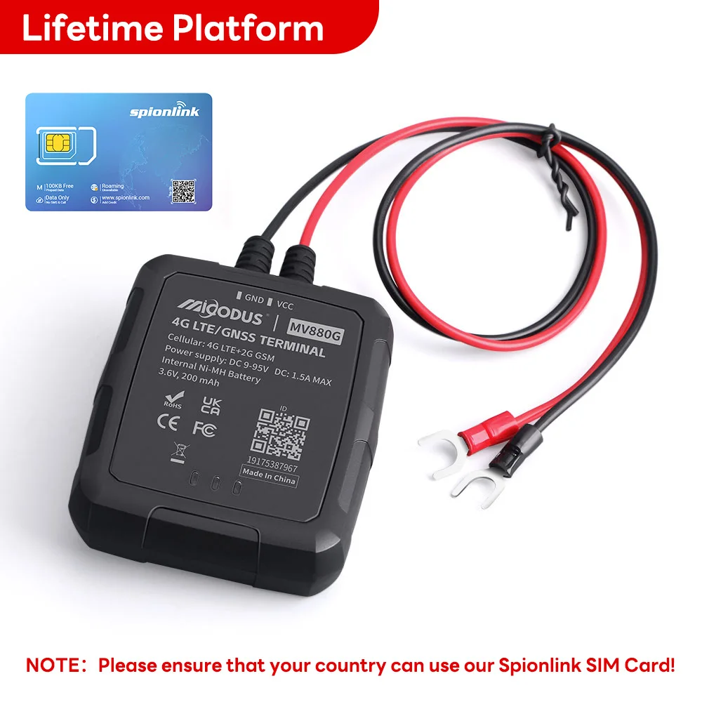 IP67 Waterdichte Auto Gps Tracker 4G Plug Play Anti Diefstal Real Time Locatie Motorfiets Mini Gps Tracking Device MiCODUS MV880G