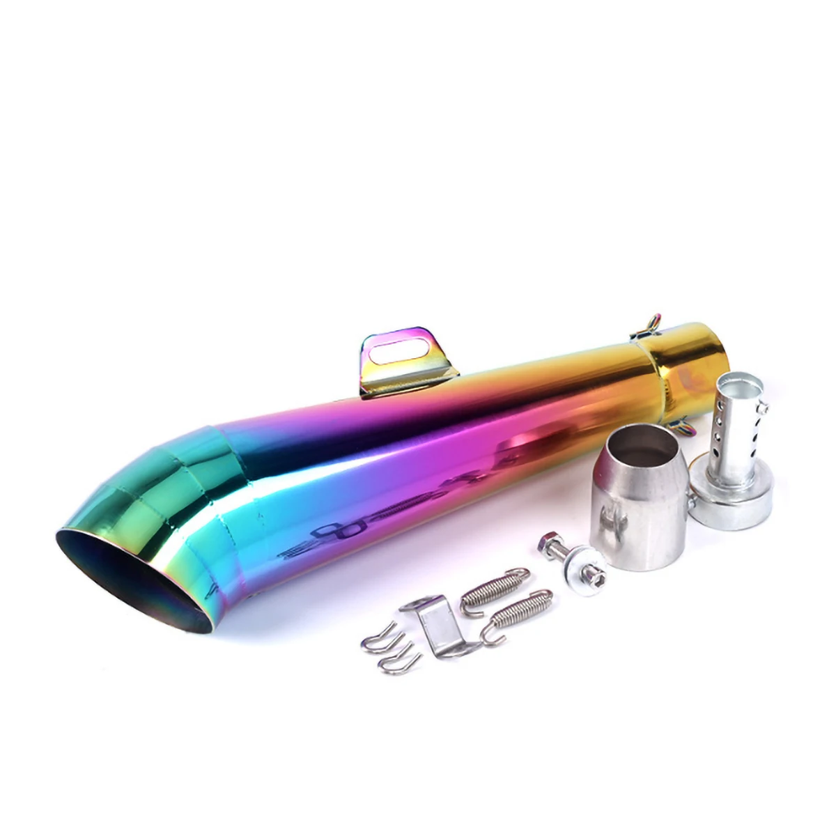 51MM universal motorcycle exhaust pipe with muffler can be installed and removed suitable for most motorcycles street pipe