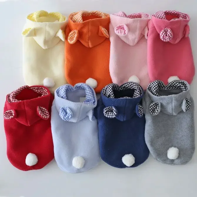 Puppy Clothes Christmas Coat Winter Thickened Jumpsuit Coat Dog Snowsuit Hooded Sweater Dog Hoodies