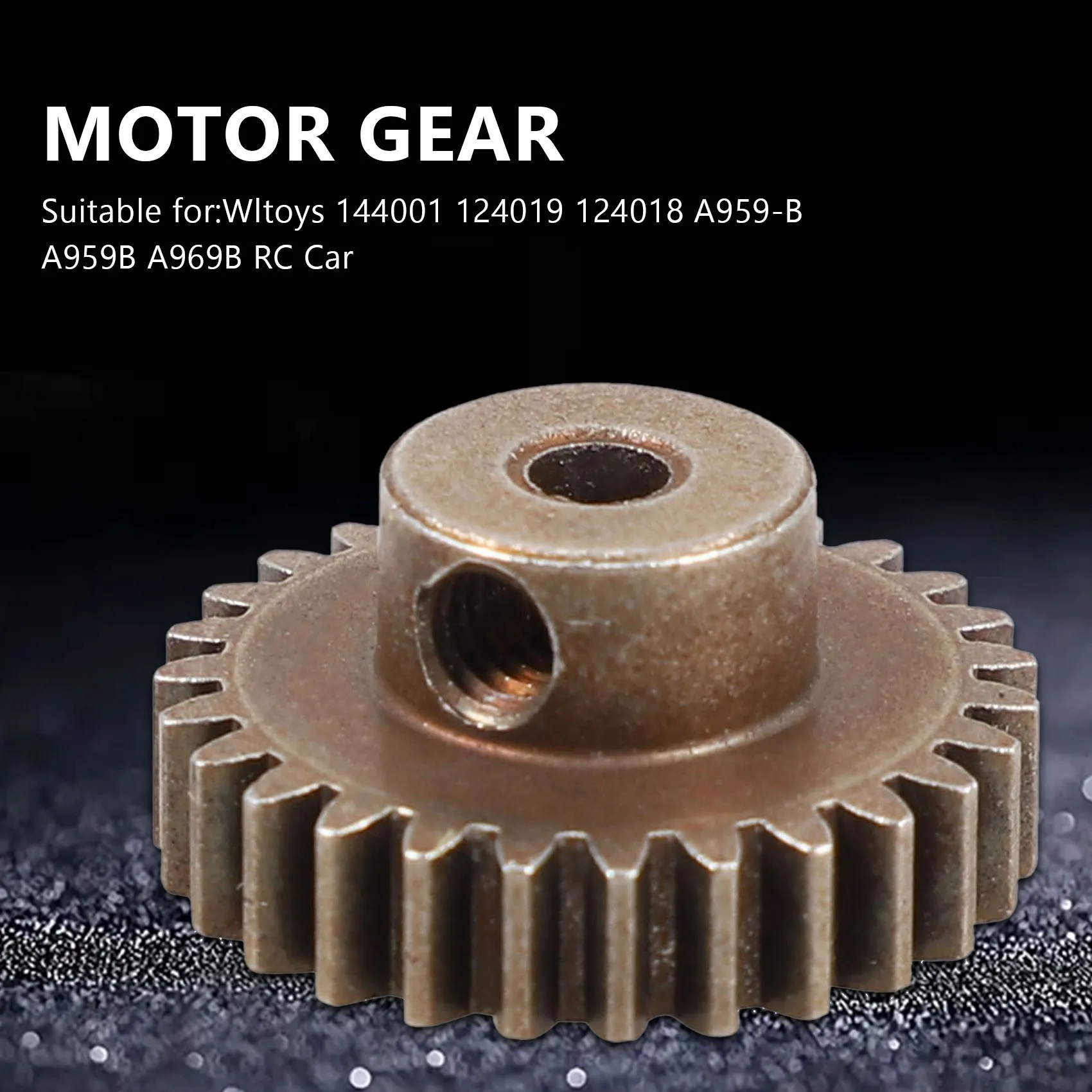 Pièces de mise à niveau d'engrenage de moteur en acier BAAA-27T pour Wltoys 144001 124019 124018   Accessoires de rechange pour voiture RC A959-B A959B A969B