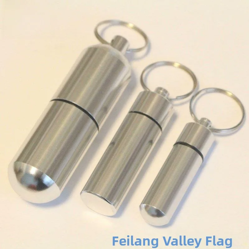 

Portable Pure Titanium Medicine Box Cact Light-Proof Sed Titanium Alloy Nitlycerin Keychain Storage Organizer