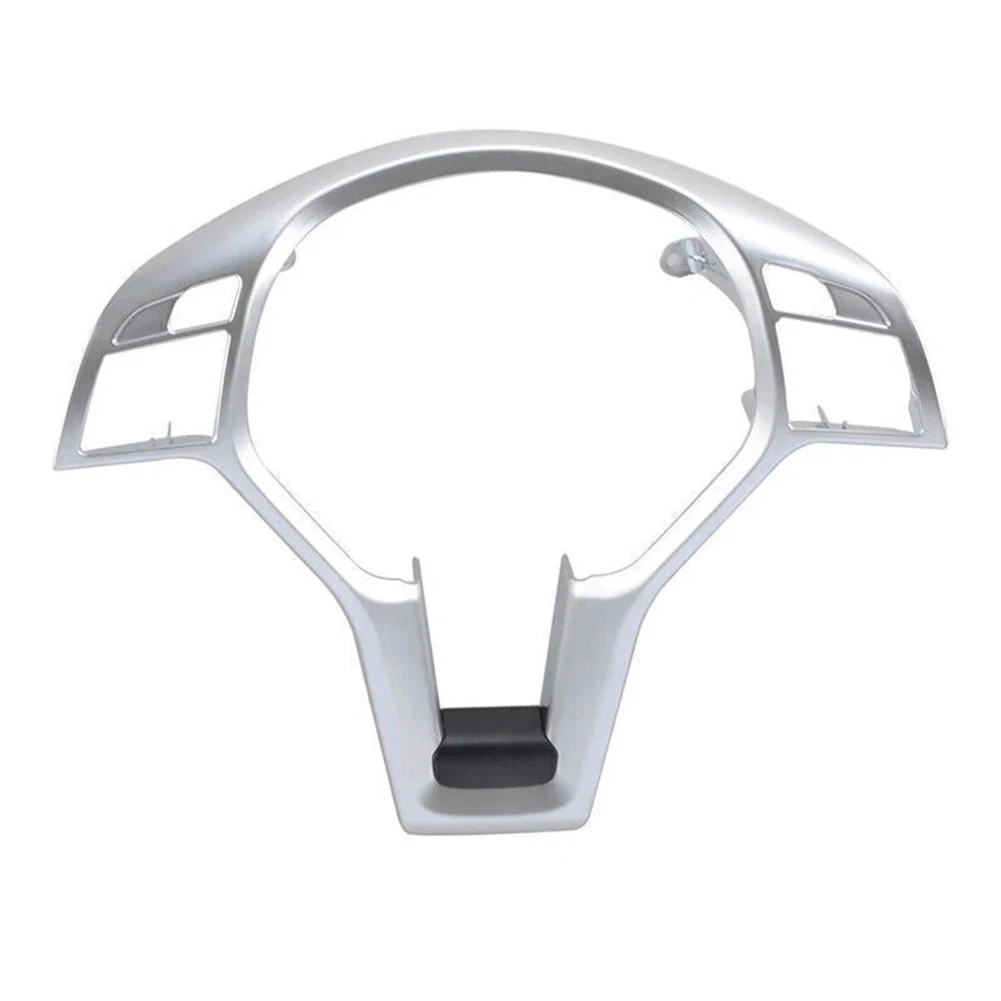 

Car Modification Steering Wheel Trim Silver Steering Cover Car Interior Accessory Trim ABS Material Brand New Condition