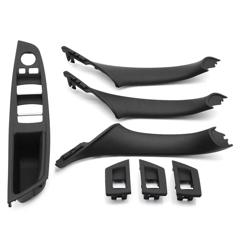 Car Inner Door Panel Handle Pull Trim Set For BMW F10 535I 550I 528I Inner Armrest Handle 51417261929 51417225873