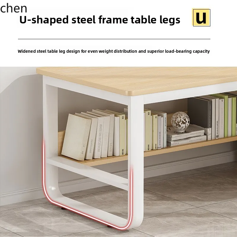 PYH Modern Simplicity Premium Sense Home Writing Computer Desk Desktop Workbench Bedroom with Drawer Office Table 4
