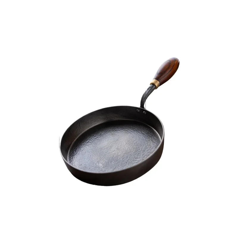 

*Hand Forged Iron Pan, Frying Pan, Fried Egg Steak, Uncoated Non-stick Pan