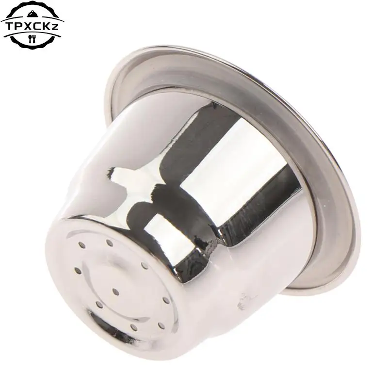 1pc Refillable Stainless Steel Espresso Coffee Maker Capsule Refilling Filter For Nespresso Machine Reusable Filter Coffee Pods