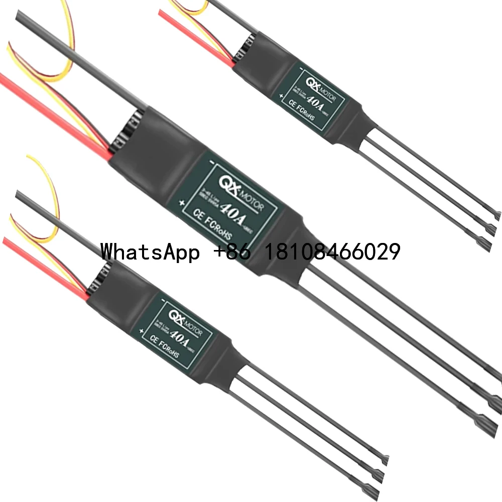 

QX-MOTOR Brushless ESC 40A 3-4s Lipo with 5v SBEC for RC Parts of Fixed Wing Aircraft 50MM EDF Model