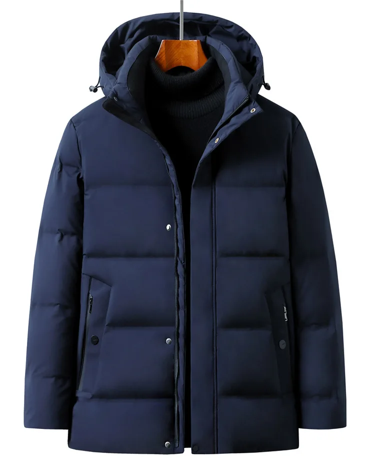Men's Down Coats And Parkas Warm Winter Down Jacket Hooded High Quality Puffer Jacket Man Snow Peak Windproof Luxury Padding