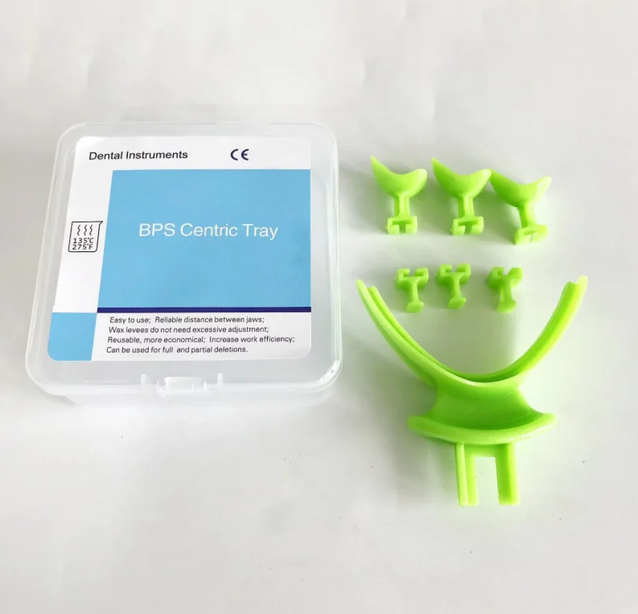 7 قطعة/المجموعة BPS صواني الانطباع المركزية للأسنان دغة تسجيل طقم أسنان إصلاح الإطباق سجل مفصلية Facebow زرع #6