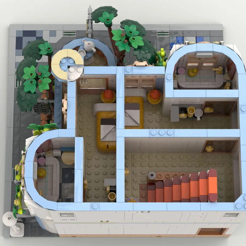 3009PCS MOC Hoek Kasteel BNB Modulaire Bouwsteenmodellen, Creatieve DIY, Perfect voor Collectie, Educatief Speelgoed Geschenken