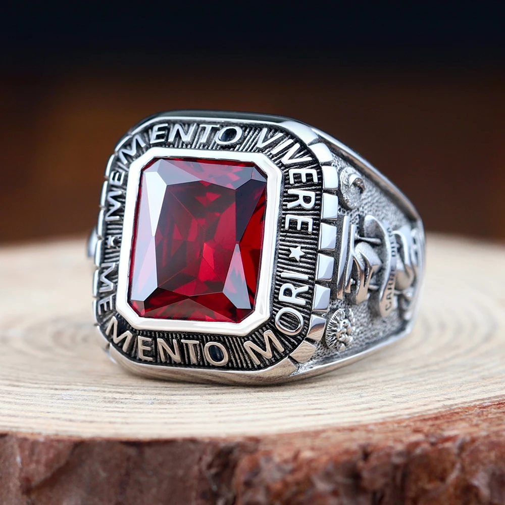 

Antique Memento Mori Skull Dead Head Carpe Diem Sand Glass Rose Love Endures Forever Silver Ring