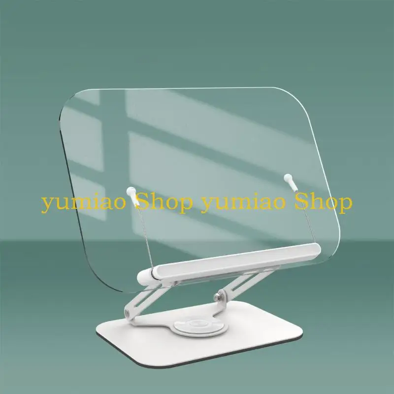 587B Elegant Acrylic Book Holder, Foldable Book Stand for Students and Professional For Various Tablet Size