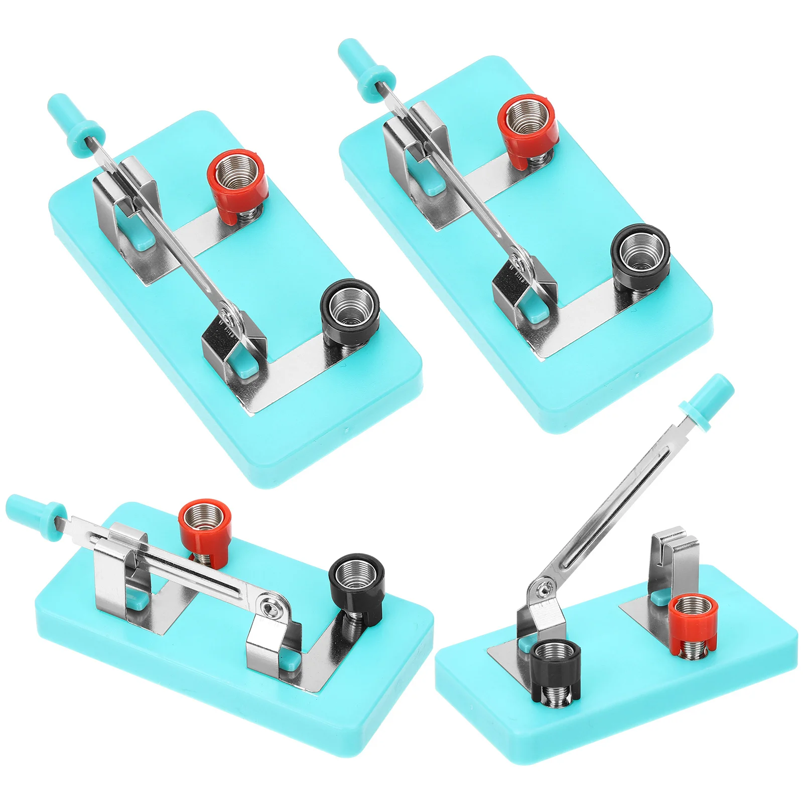 4Pcs Single Pole Single Throw Switch Electrical Experiment Teaching Aids for Physics Basic Circuit Learning DIY