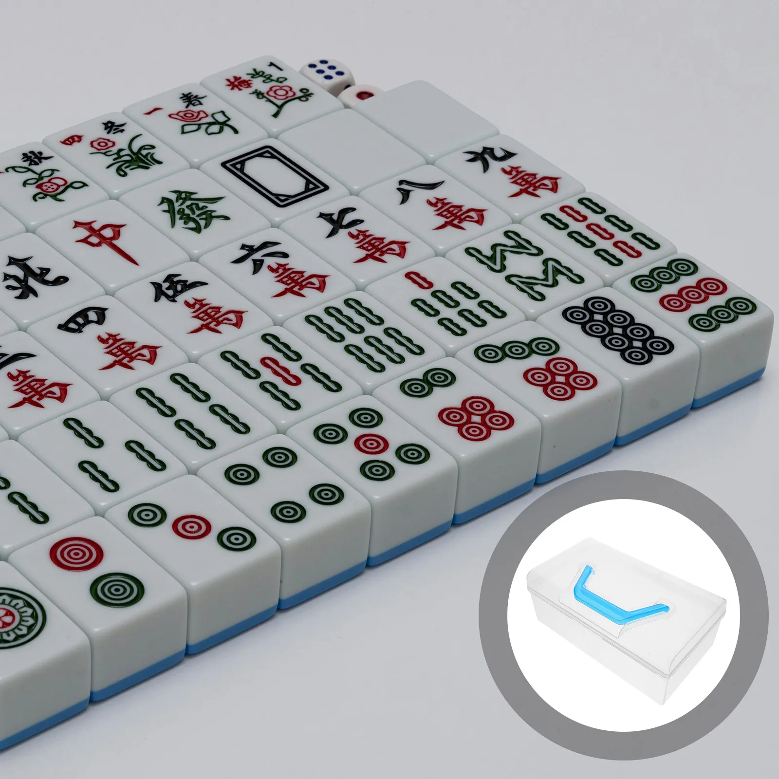 

Премиальный органайзер для маджонга: Просторный кейс в винтажном стиле для безопасной защиты плиток, идеально подходит для путешествий и домашних игр