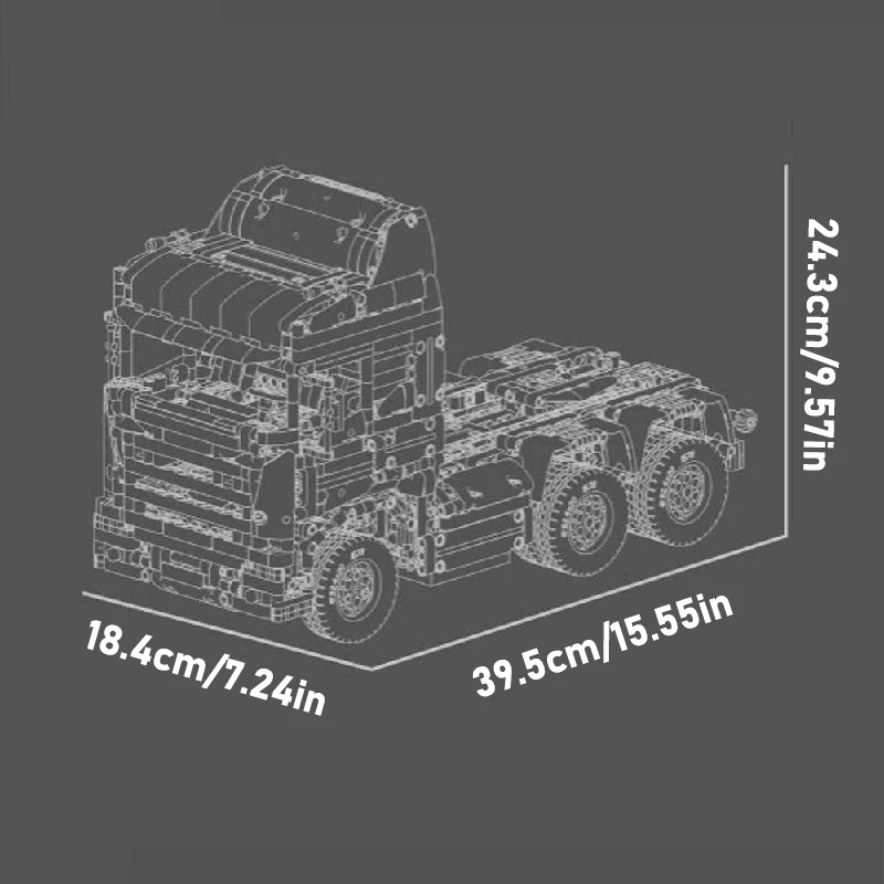 クリエイティブトラクターヘッド輸送車両ビルディングブロックセット大型トラックローリー組立レンガモデルキット大人子供ギフト2060個