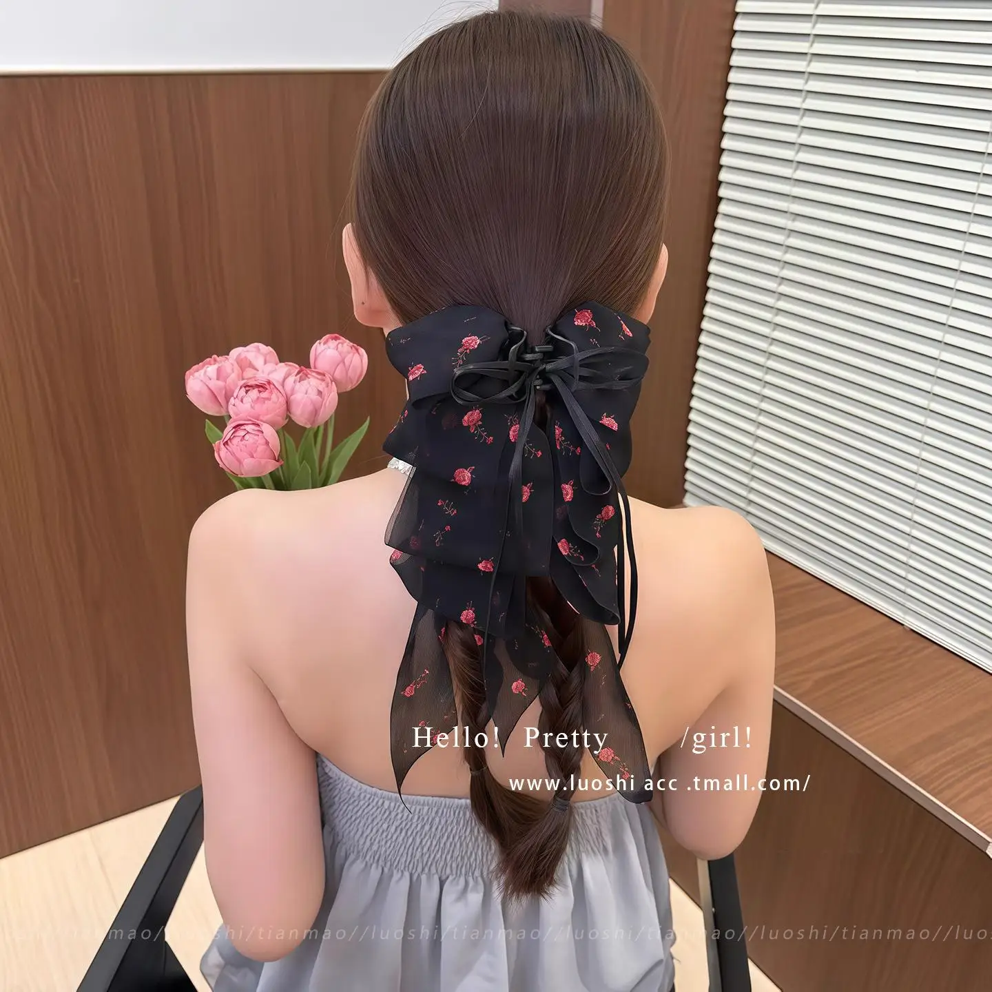 جو جديد Bowknot مخلب شعر للنساء الفتيات الشريط ذيل حصان كليب للنساء أنيقة القرش كليب دبوس الشعر إكسسوارات الشعر