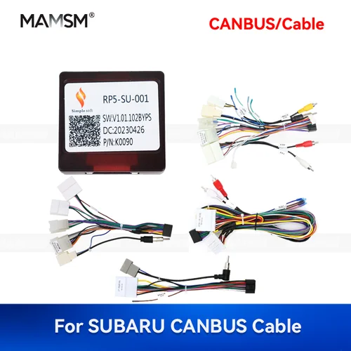 Cable de caja MAMSM CANBUS para SUBARU Exiga LEGACY OUTBACK BRZ Scion FR-S FORESTER IMPREZA XV adaptador de Cable de Radio estéreo para coche