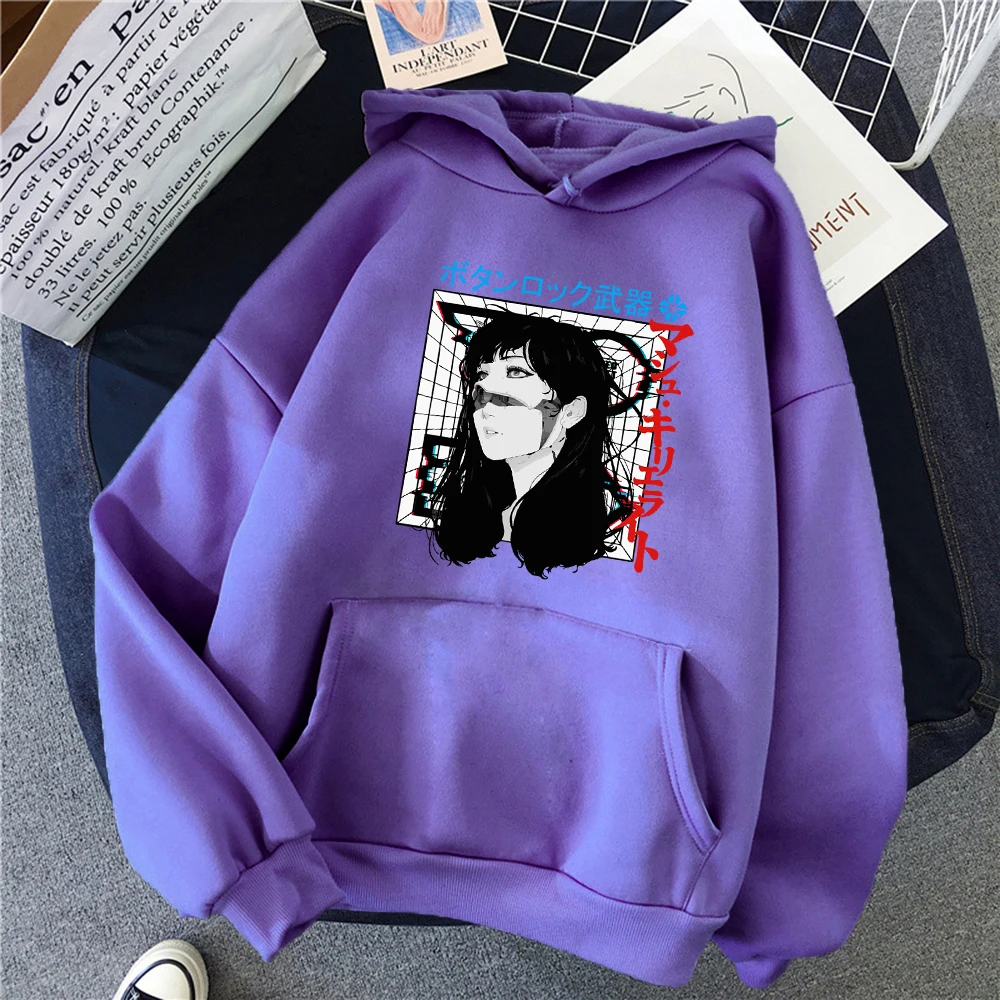 

Cyberpunk Cyborg Girl Vaporwave Urban Print Hoody Men Harajuku Trendy Pullover O-neck Casual Clothing Autumn Fleece Mens Hoodies