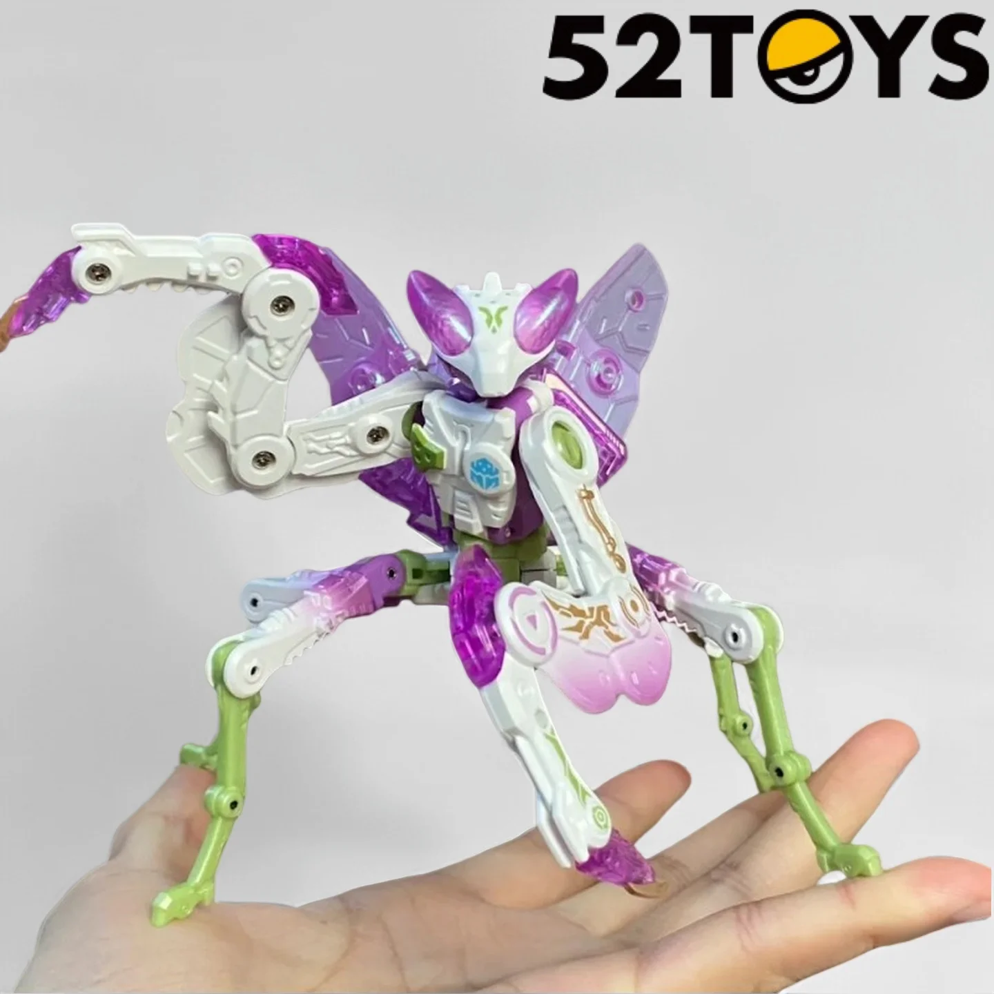 

52toys Beastbox Series Reaper Mantis Lotus Mantis Deformable Model Mech Biomimetic Animals Dual Form Toy Boy's Birthday Gift