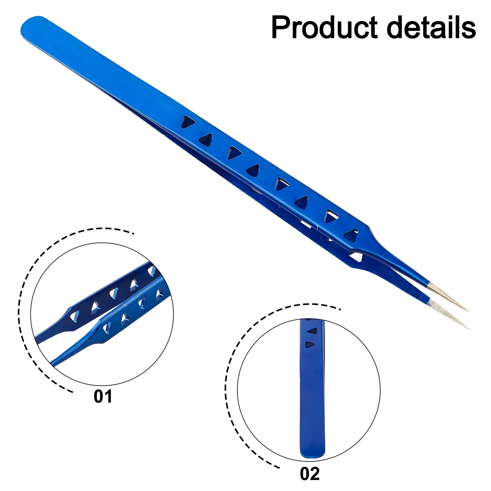 Aac14 Tweezers for Mobile For Phone Maintenance with Nonmagnetic Stainless Steel and Enhanced Clamping Stability
