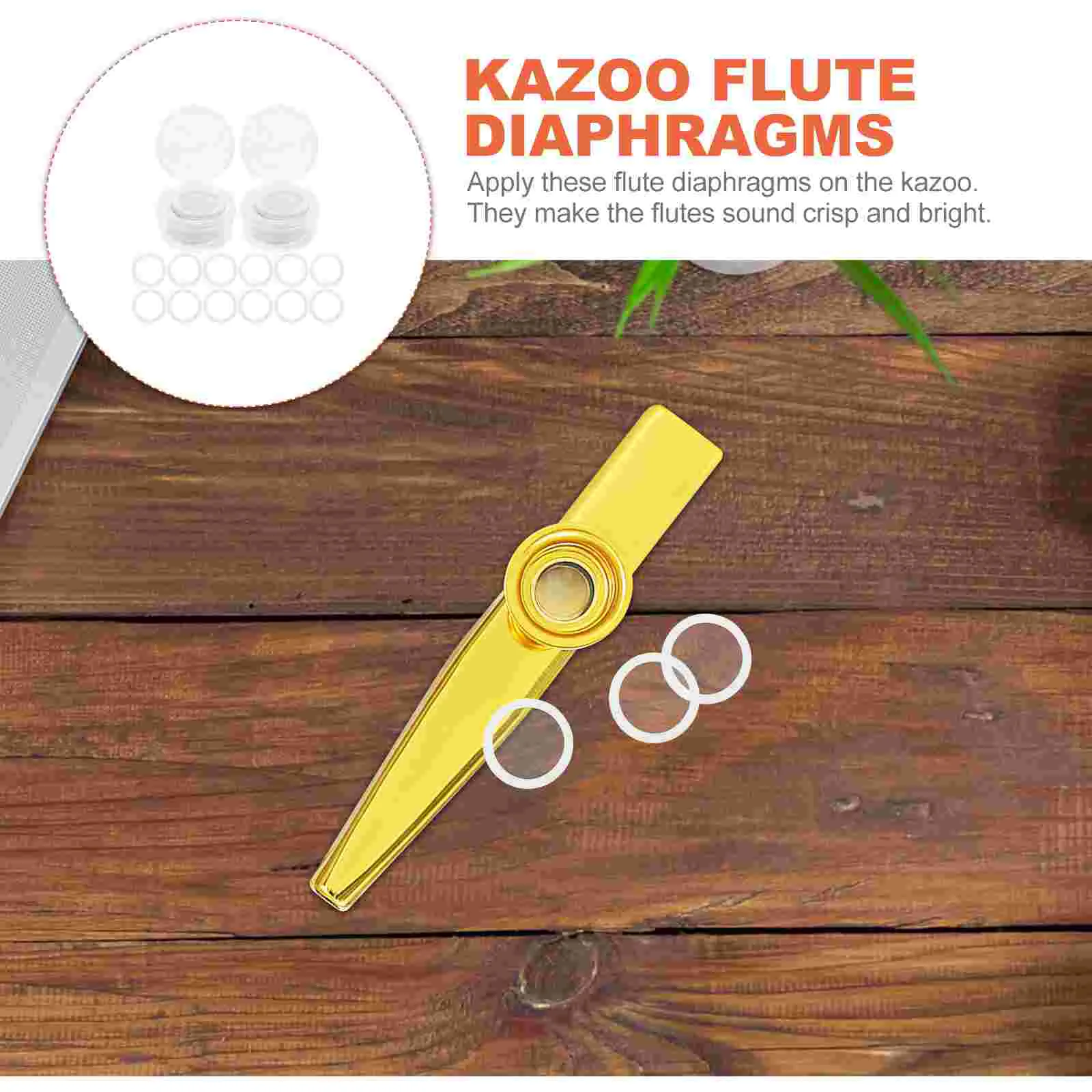 60 Pcs Dimo Kazoo Film Flute Membranes Instrument Supplies Films Musical Instruments Replacement Diaphragm