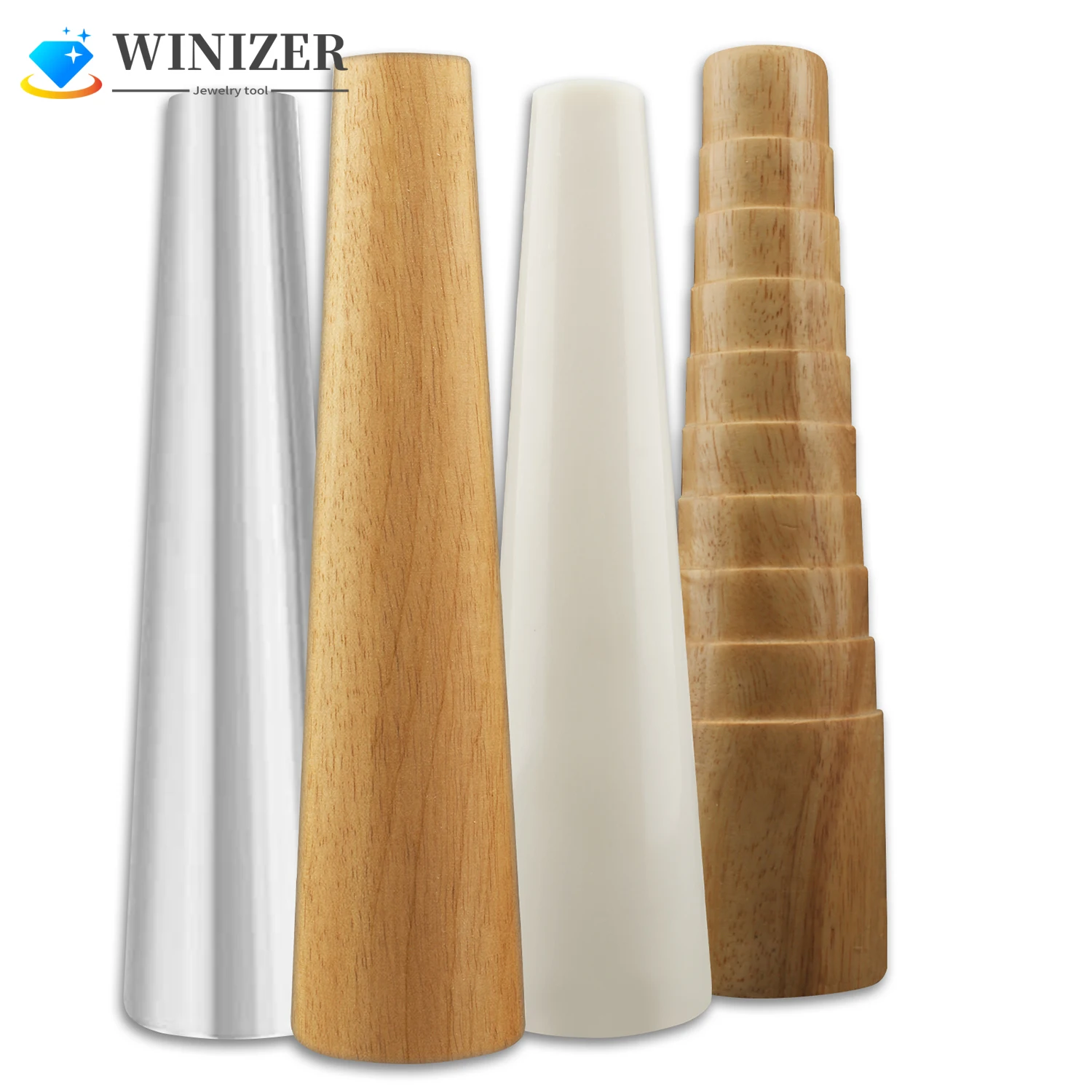 Wooden Step Bracelet Mandrel Sizer Adjust Bangle Sizing Wire Wrapping Tool Jewelry Making Tools