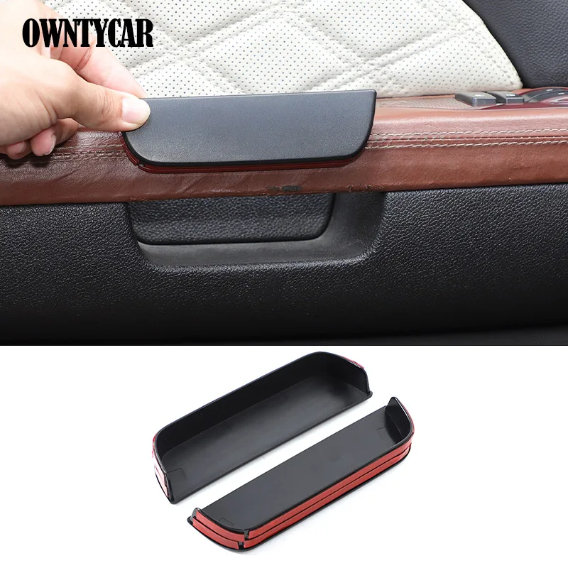 

Для Cadillac Escalade 2007-2014 ABS черный ящик для хранения дверных ручек автомобиля, перегородка для хранения, автомобильные аксессуары