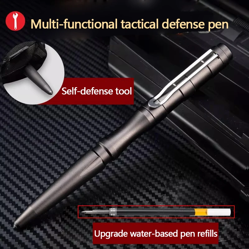タクティカルペン、防衛とサバイバル用、多機能救命ペン、窓割りツール、署名ペン、タングステン鋼ヘッド